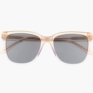 Quay WIRED 56mm Square purp/gold transpare transparent frame Sunglasses BNWT